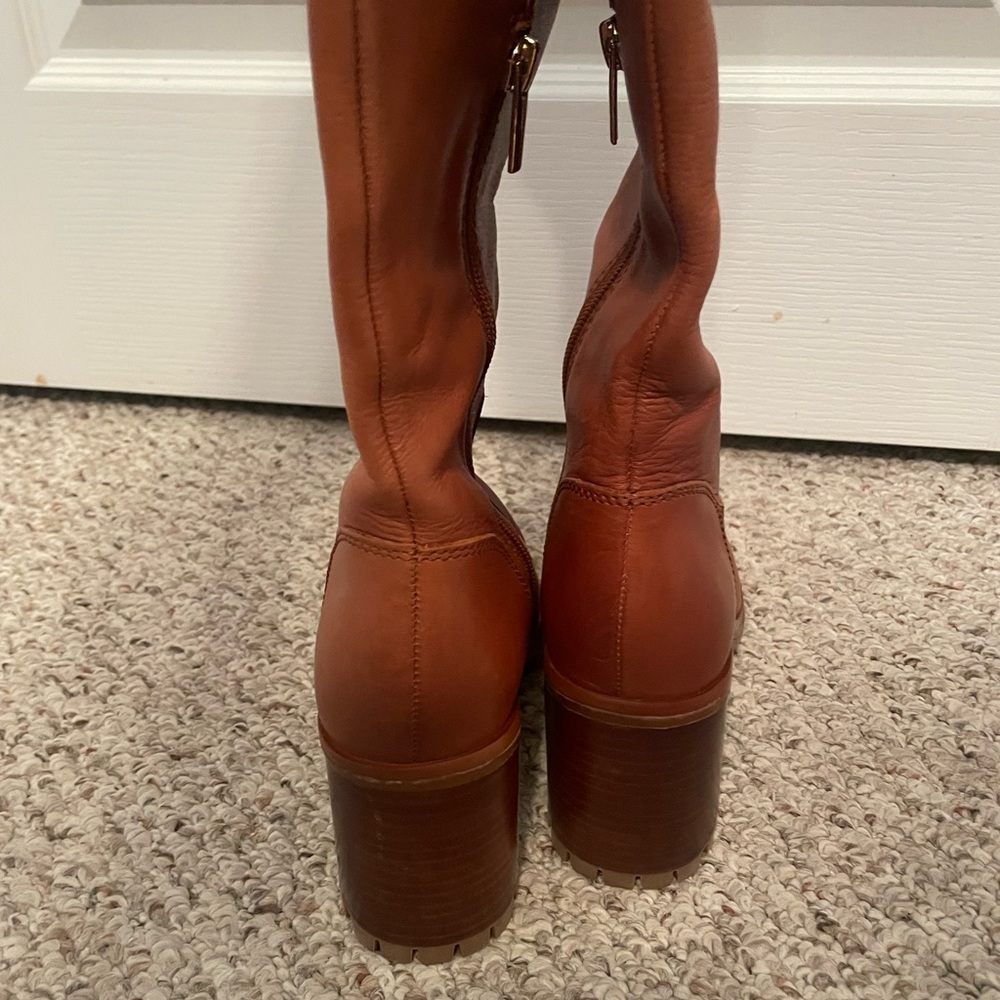 Vince Camuto New Dasemma Tan Over The Knee Block Heel Boot 6 - Picture 11 of 16